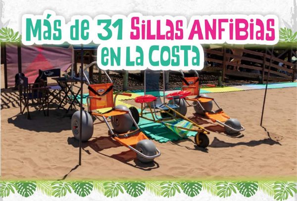 El Partido de La Costa ofrece sillas anfibias para personas con discapacidades en los paradores y balnearios de todas las localidades