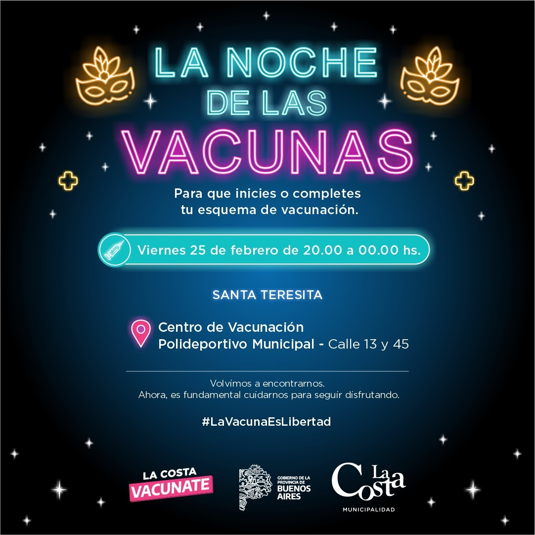 La Noche de las Vacunas en Santa Teresita