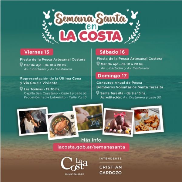 Semana Santa se vive en familia en el Partido de La Costa