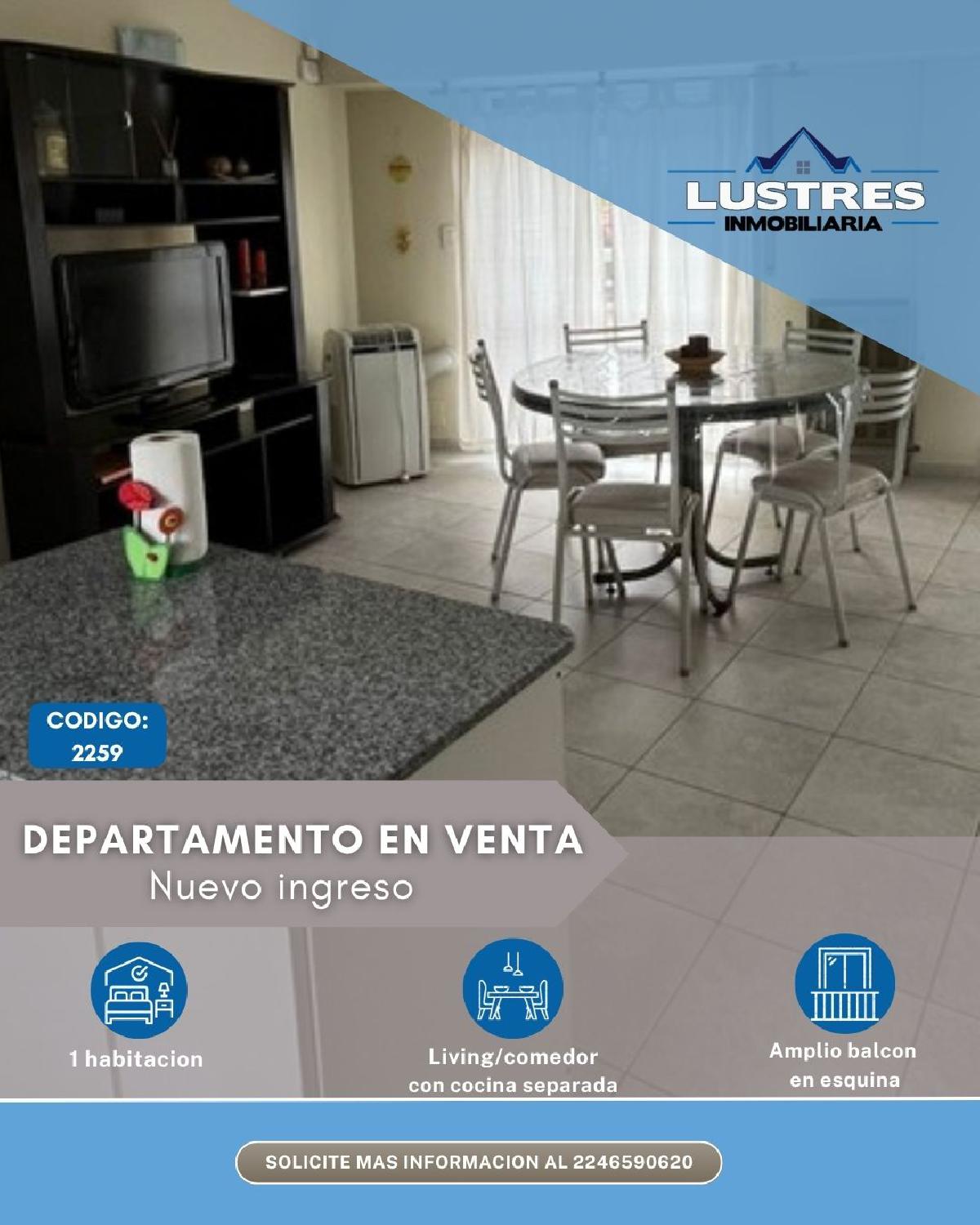 Departamento en venta - Santa Teresita - Uf.1