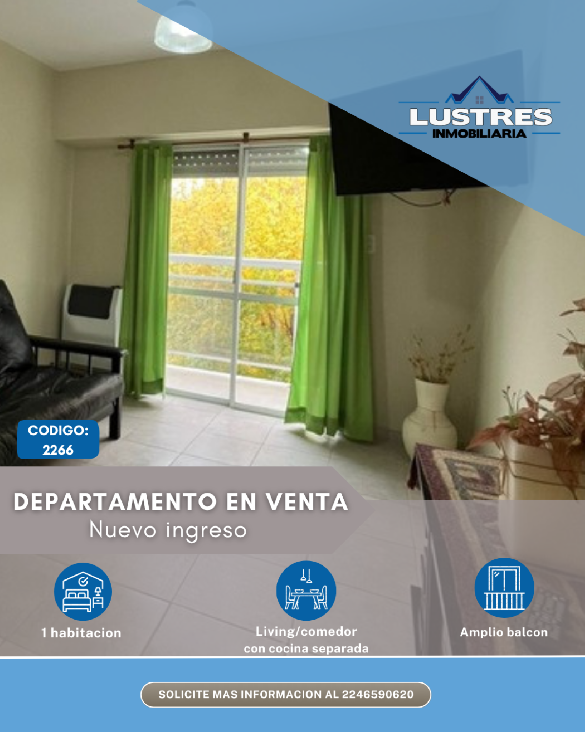 Departamento en venta - Santa Teresita - Uf.3