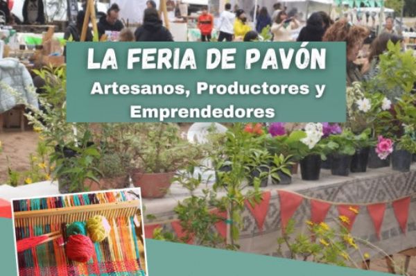 Feria de artesanos, productores y emprendedores en Pavón