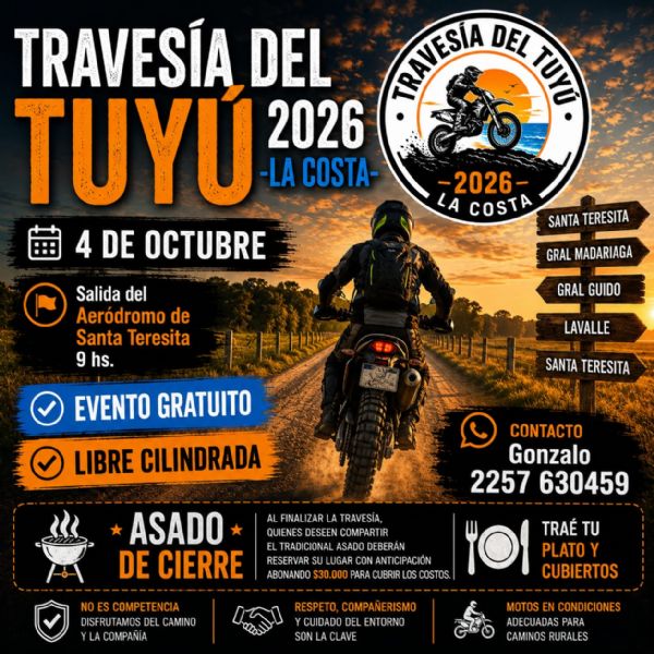 TRAVESÍA DEL TUYÚ 2026 - LA COSTA