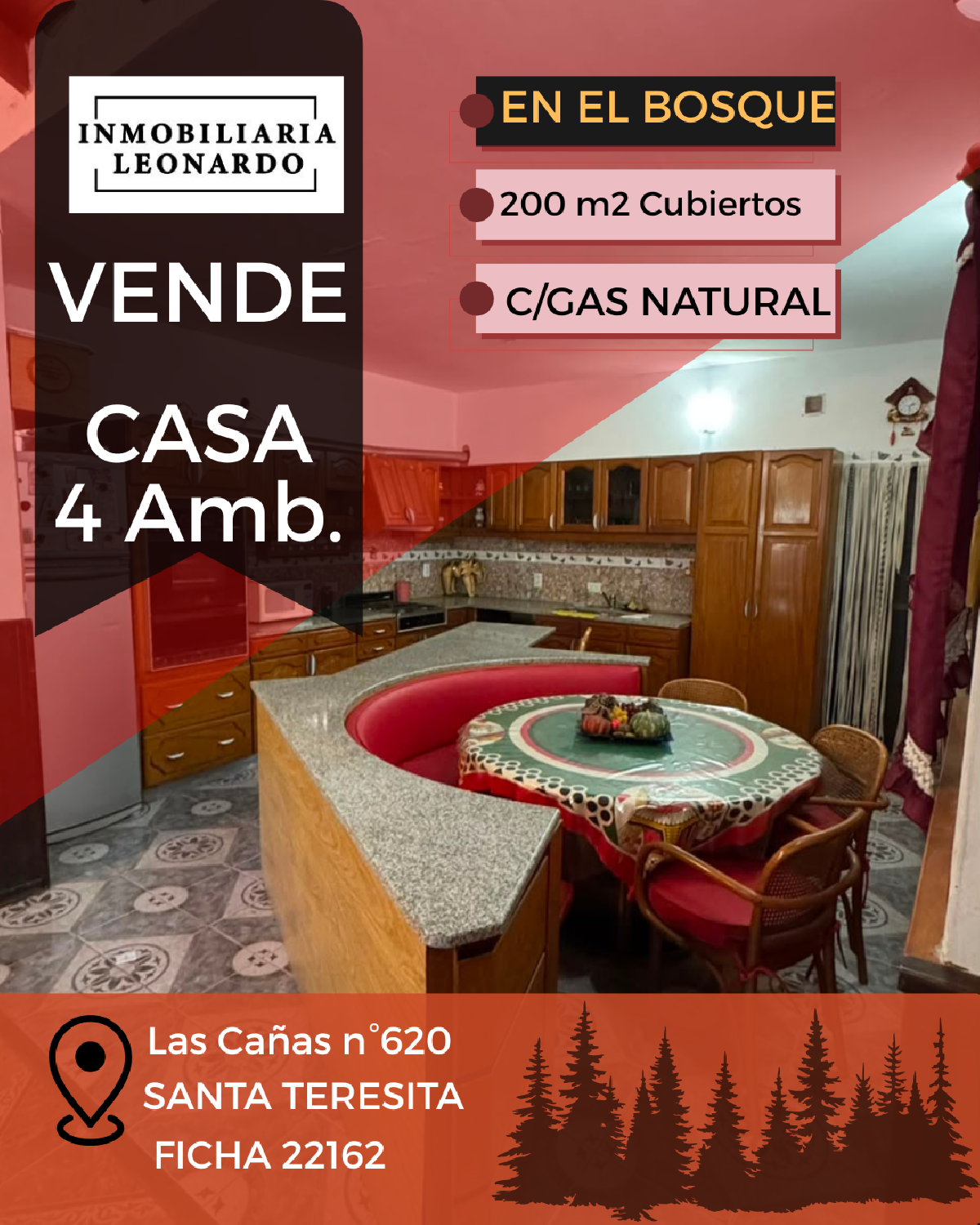 CASA EN EL BOSQUE: AMPLIA, LUMINOSA Y FUNCIONAL