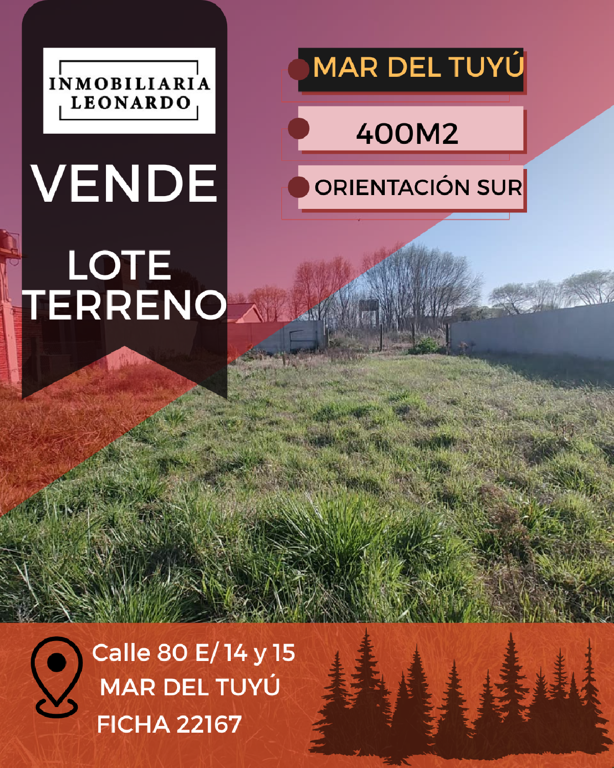LOTE - 400m2 - Mar del Tuyú - OPORTUNIDAD