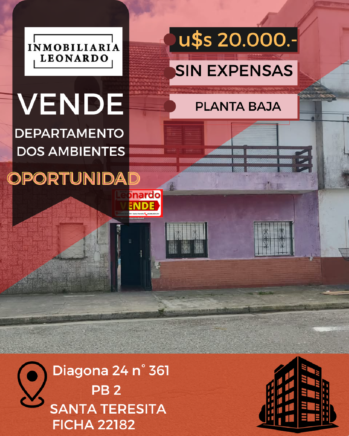 OPORTUNIDAD - DEPARTAMENTO PLANTA BAJA - SIN EXPENSAS