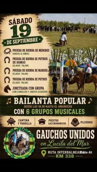 Gran Bailanta Popular en Lucila del Mar
