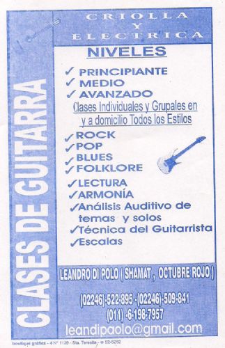 Clases de guitarra